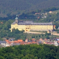 Stadt Rudolstadt mit Schloss Heidecksburg